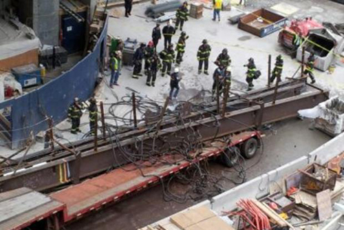 WTC crane accident 2012