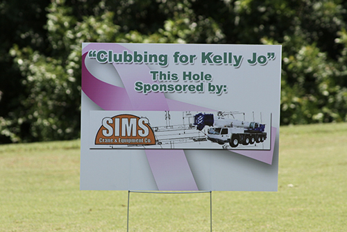 Kelly Jo Golf Sign