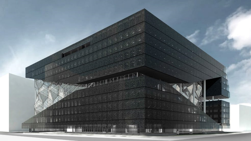 Completed Axel Springer building