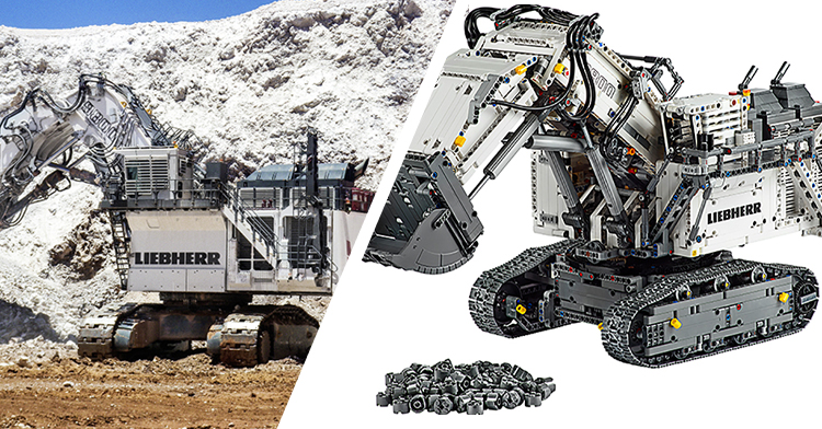 LEGO Introduces Liebherr R 9800 Excavator - Sims